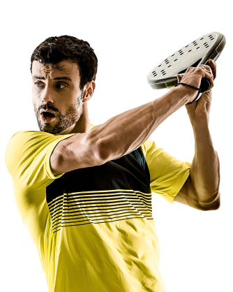 Guy Playing Racket Sports