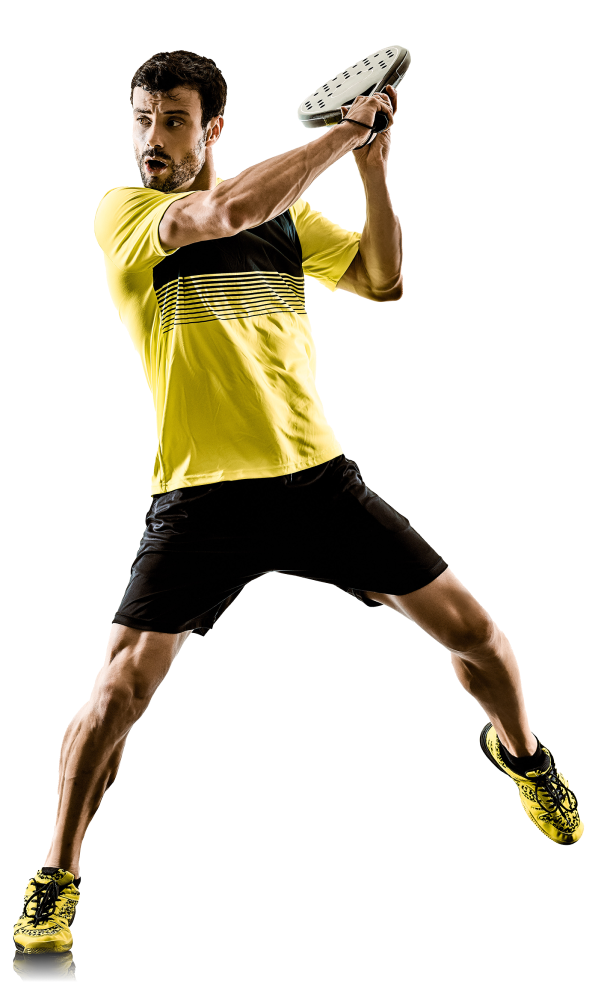 Guy Playing Racket Sports